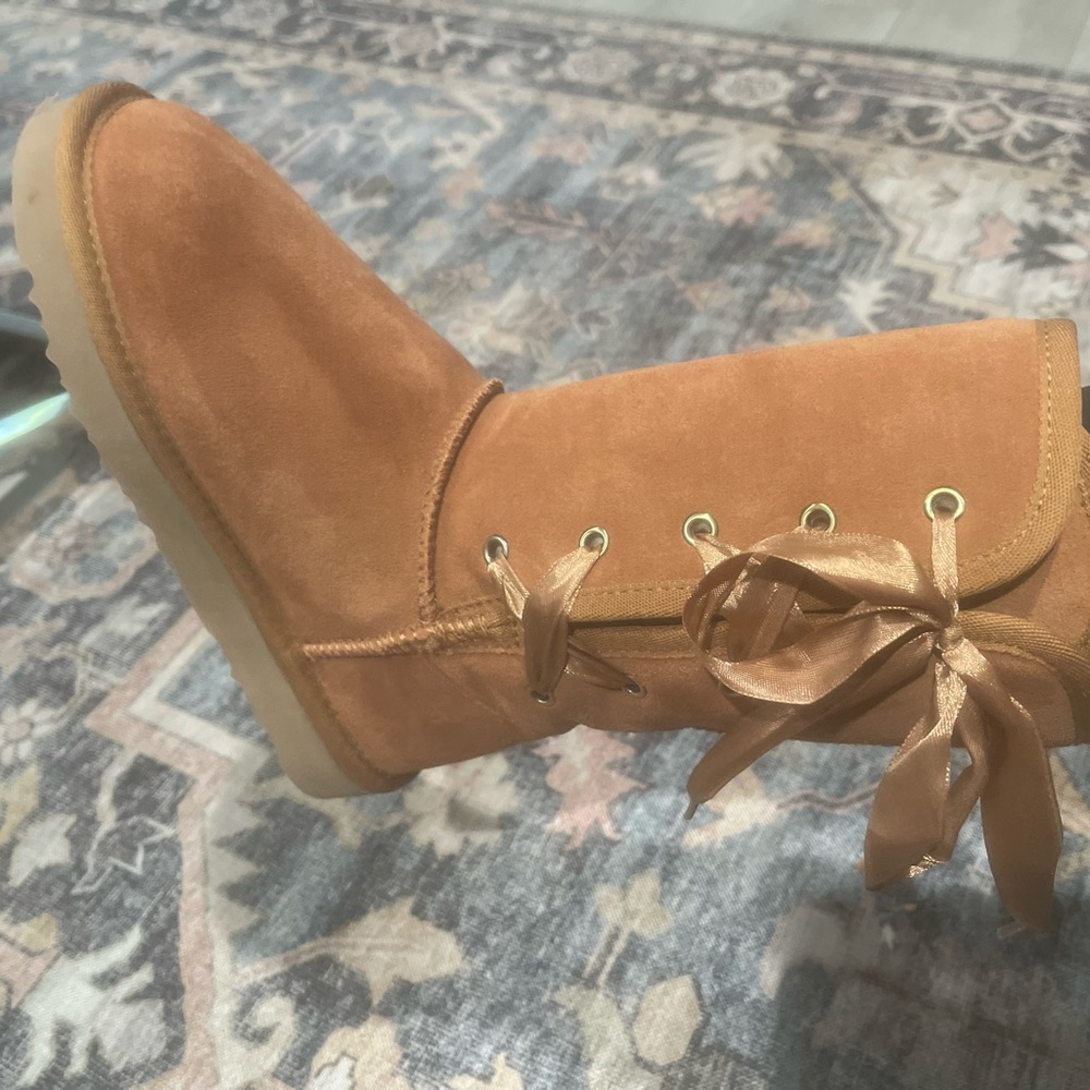 Style & Co. Brown Suede Winter Boots